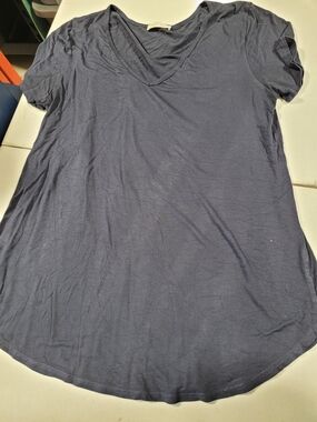 emory park Navy V-Neck Short Sleeve Tee